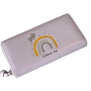 Radley London Follow Me Over the Rainbow Lilac Zip Around Long Wallet
